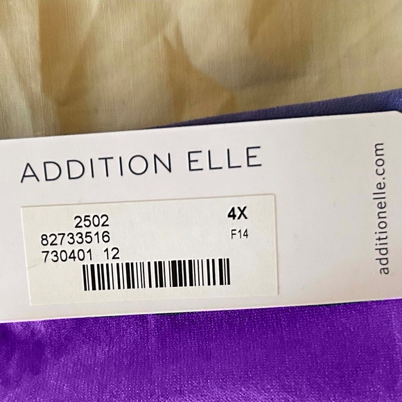 FULL BRIEFS, MICROFIBRE, VIOLET, SIZE 4X, SEAMLESS, ADDITION ELLE, TAGS ON, NEW - Picture 2 of 4